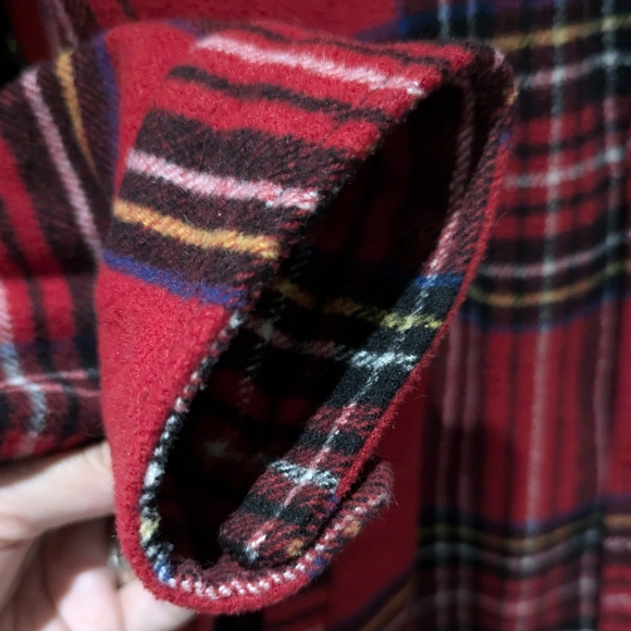 Frank And Oak Red Plaid Button-Up Shacket - Picture 3 of 6